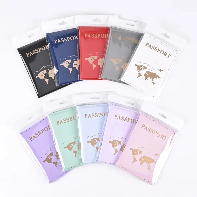 Women'S Accessories Wallet - ファッションパスポート保護カバー世界パターン旅行パスポートホルダー財布ギフト PU レザーカードケースカバーユニセックス収納袋