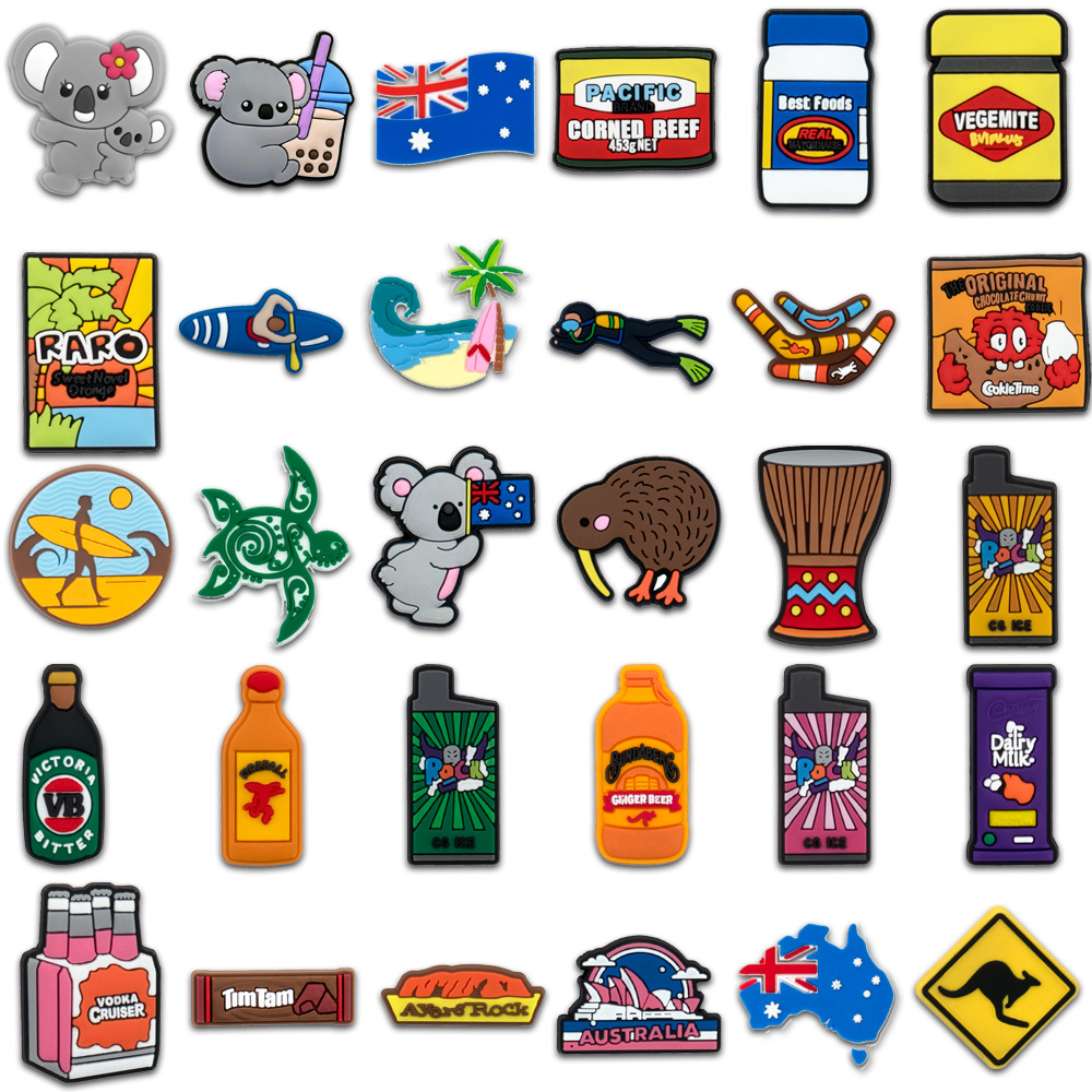 Women'S Accessories Australia - 女性と男性のためのPVC装飾ピン,靴のアクセサリー,バッグ,旗の贈り物,クローゼット,靴