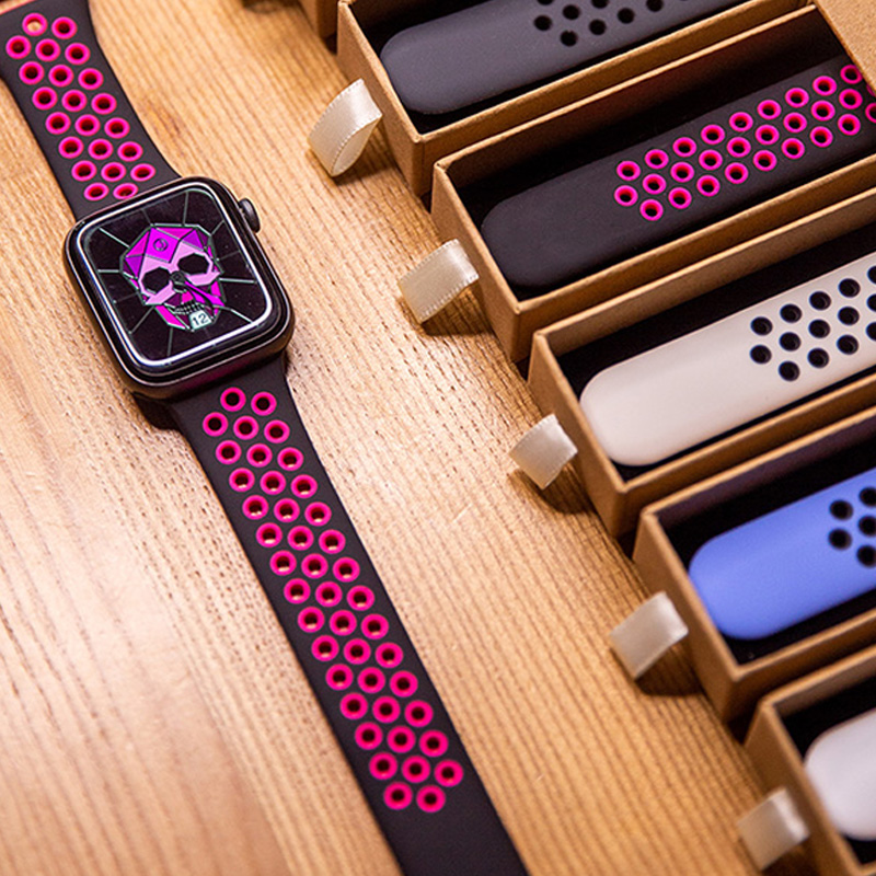 Women'S Accessories Nike - Apple Watch用シリコンストラップ,iwatchシリーズ3,se 5,4,6,7,8,9,ウルトラ2,45mm, 40mm, 44mm 49mm、41mm、38mm、42mm