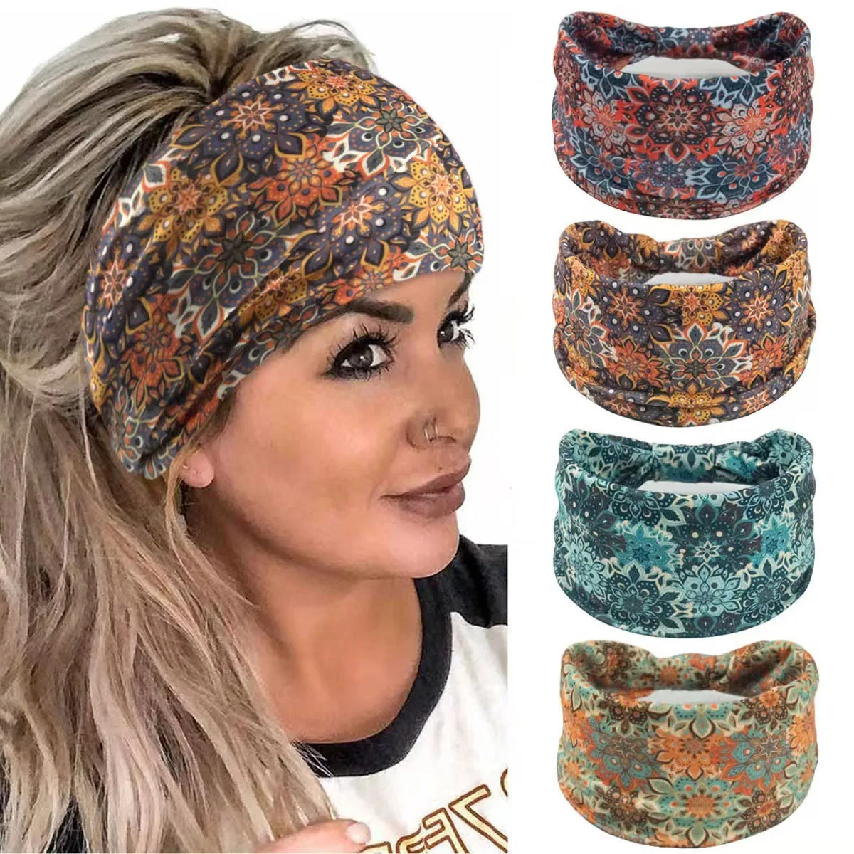 Women'S Yoga Accessories - 🌸 ボヘミアン マンダラ フラワー ヘッドバンド |