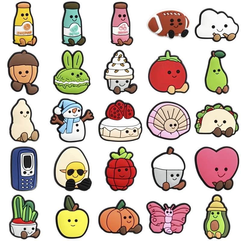 Women'S Accessories Crocs - クロックス用靴チャームアクセサリー雪だるま靴チャームワニ装飾ピン男性アクセサリージーンズ女性下駄クリップバッジ