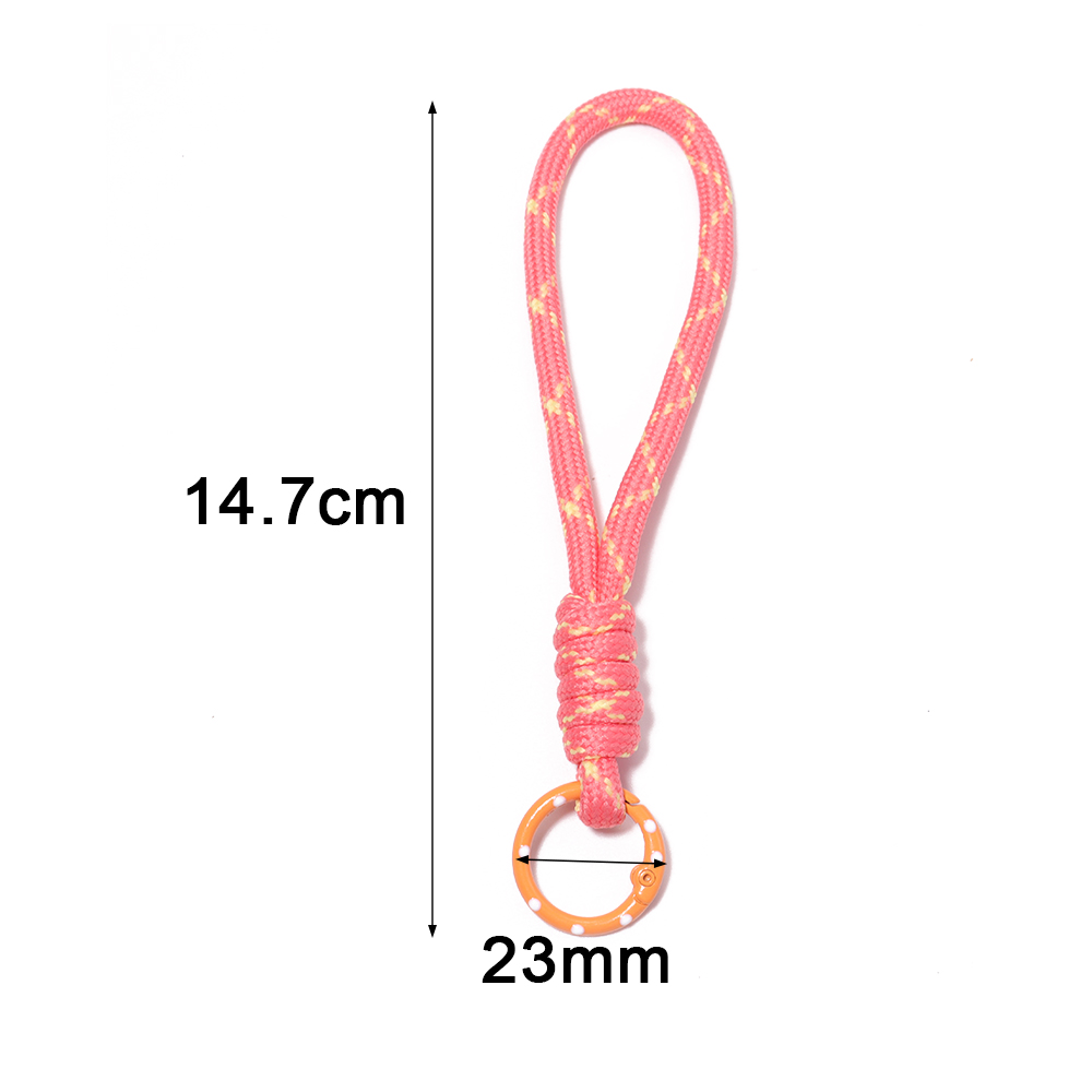 5 ピース/ロットカラフルな編組キーホルダー携帯電話ストラッ - Women Accessories Holder のレビューと価格