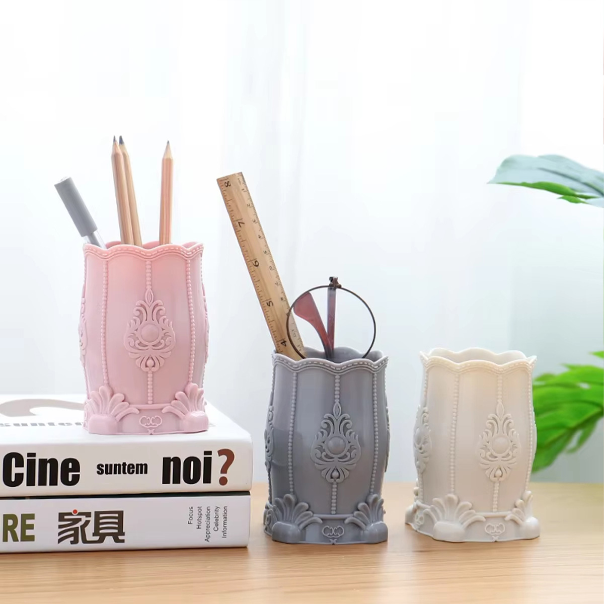 クリエイティブメイクアップブラシ/ペンホルダーファッションデ - Women Accessories Holder のレビューと価格
