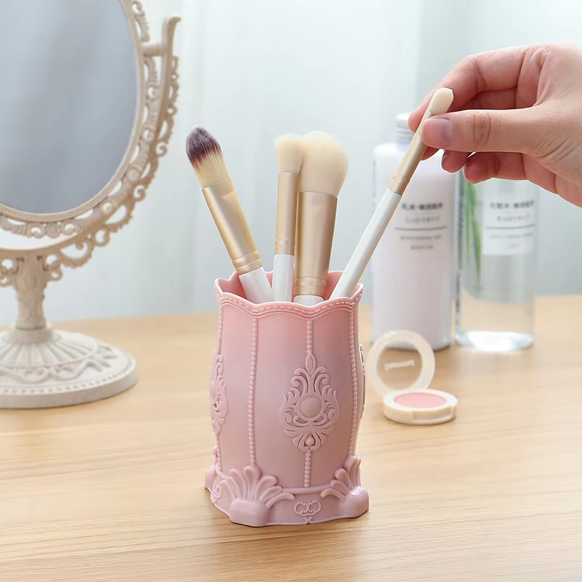クリエイティブメイクアップブラシ/ペンホルダーファッションデ - Women Accessories Holder のレビューと価格