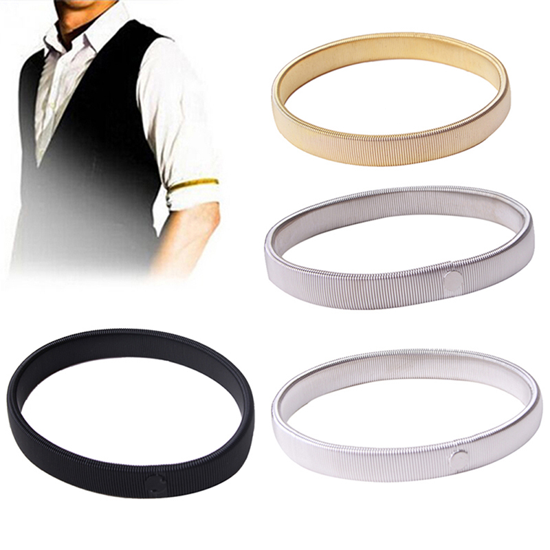 2個入り伸縮性シャツスリーブホルダー、男性女性用メタルアーム - Women Accessories Holder のレビューと価格