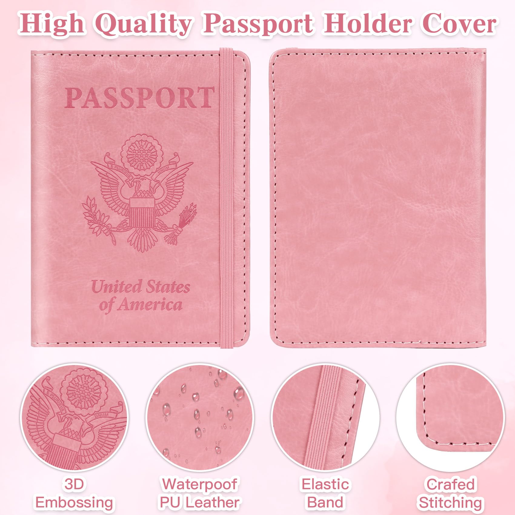 旅行用パスポートホルダー、RFIDパスポートカバーケース、パ - Women'S Accessories Wallet のレビューと価格