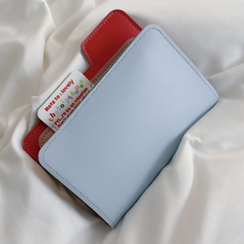 Ins カラーブロック パスポートホルダー 多機能 トラベル - Women'S Accessories Wallet のレビューと価格