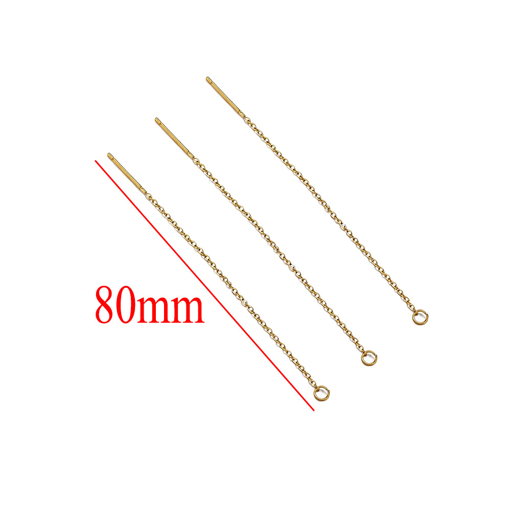 10 個ステンレス鋼ロングイヤーラインイヤリングボールダング - Women Accessories Chain のレビューと価格