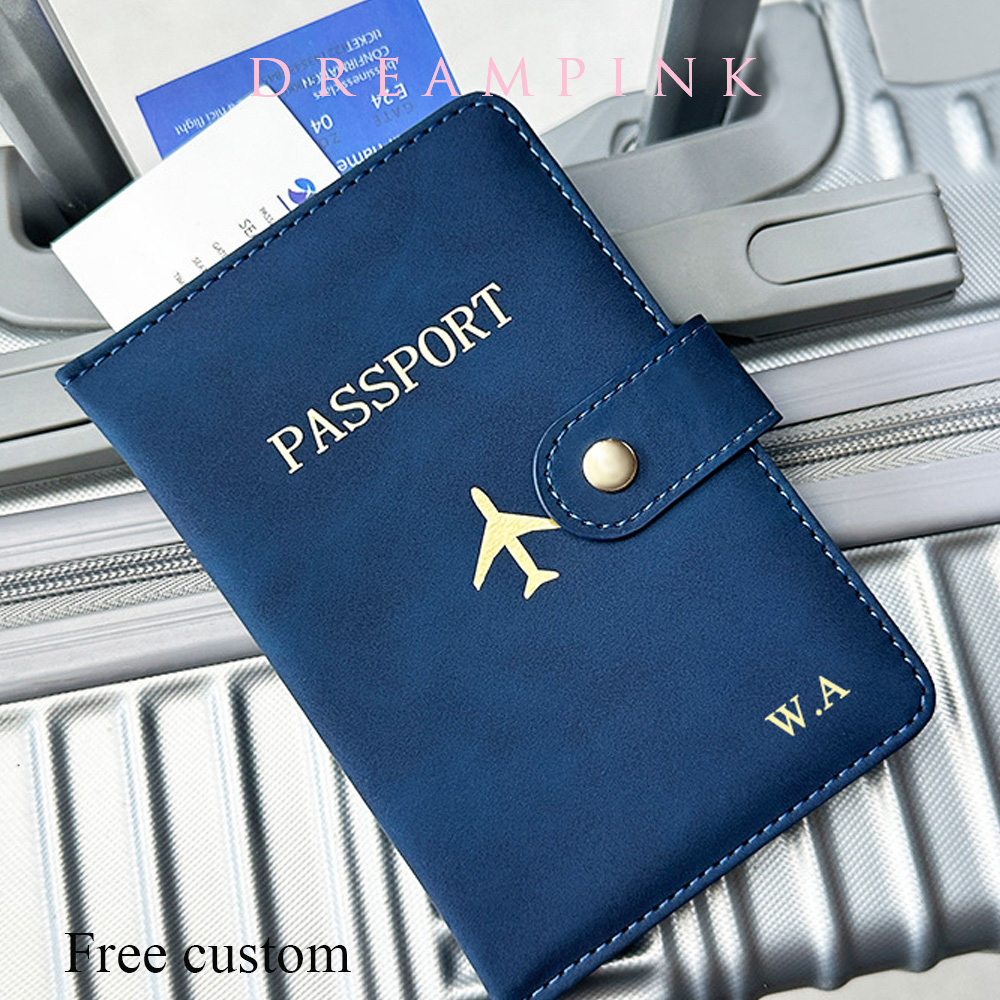 パーソナライズされた名前旅行パスポート財布高級飛行機男性ビジ - Women Accessories Name のレビューと価格