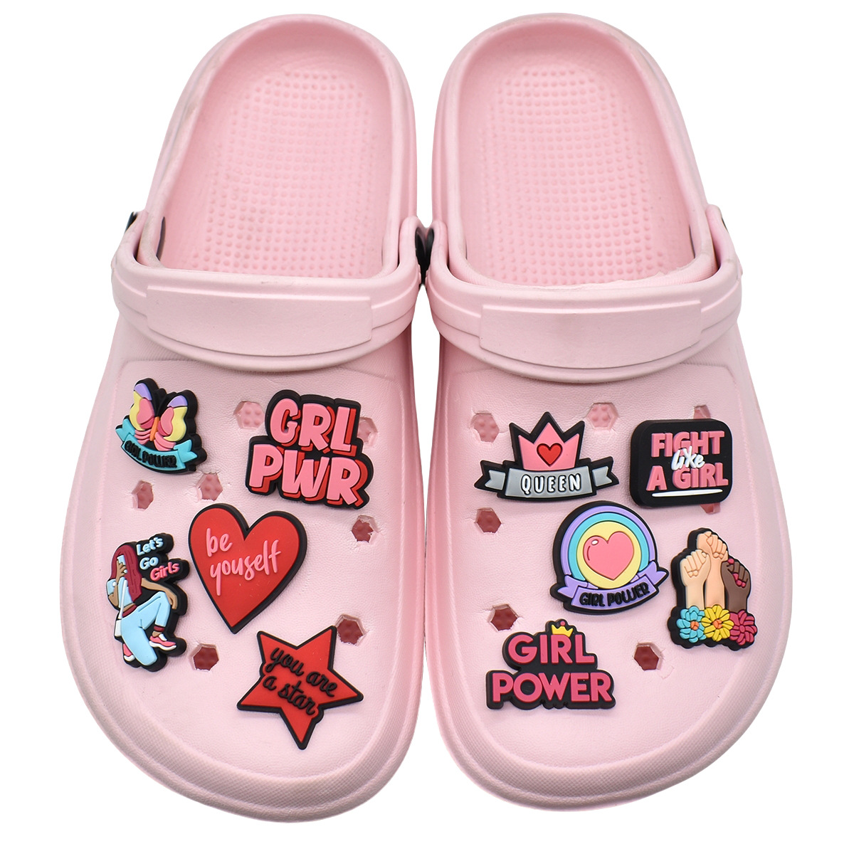 女性のためのピンクのパワーシューズチャーム,ピンアクセサリー - Women'S Accessories Crocs のレビューと価格