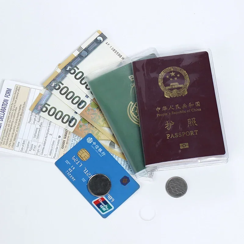 女性用の透明なPVCパスポートカバー,防水ウォレット,クレジ - Women'S Accessories Wallet のレビューと価格