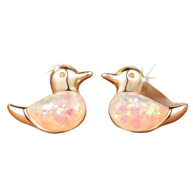 韓国の可愛い黄色いアヒルの白いオーストラリアの宝物イヤリング - Women'S Accessories Australia のレビューと価格