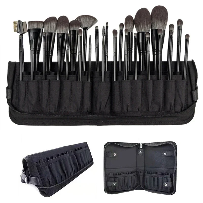 29/23 穴折りたたみ化粧ブラシバッグ女性化粧ブラシツール - Women Accessories Holder のレビューと価格